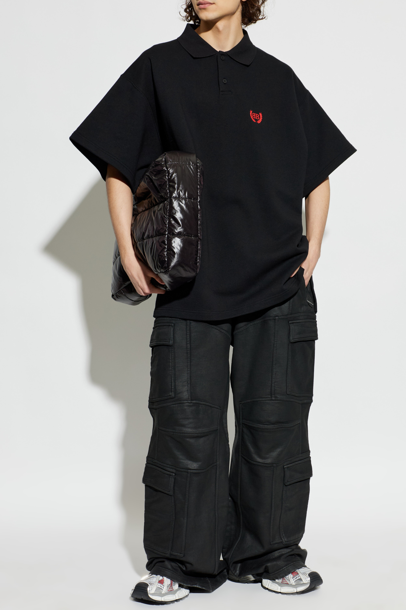BALENCIAGA POLO シャツ 3XLバギーパンツロデオスニーカー Balenciaga Polo with embroidered logo | Men's | Vitkac